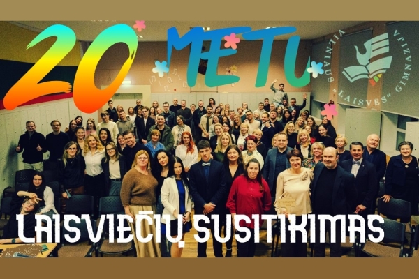 Vilniaus „Laisvės“ gimnazijai – 20!